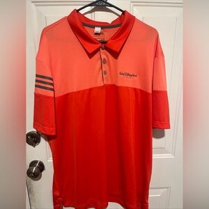 Adidas x Walt Disney World Golf Polo Shirt - Orange  - Mens 2XL